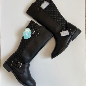 NWOT SO Girls Simone Riding Boots Black Size 4
